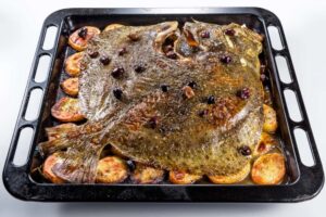 receta de rodaballo al horno con patatas